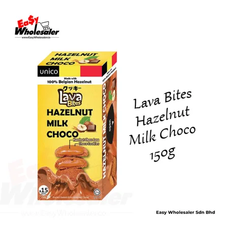 Lava Bites Hazelnut Milk Choco 150g