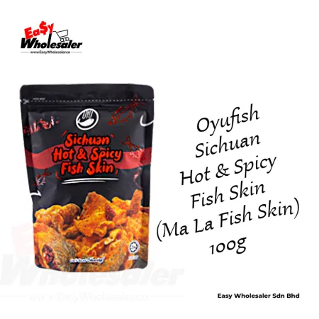 Oyufish Sichuan Hot & Spicy Fish Skin 100g