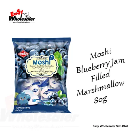 CV Mallow Moshi Blueberry Jam Filled Marshmallow 80g