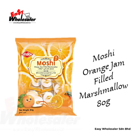 CV Mallow Moshi Orange Jam Filled Marshmallow 80g