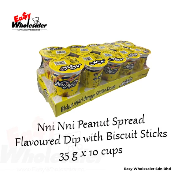 CVMallow NniNni Peanut Spread Flavoured Dip with Biscuit Sticks 35g 3