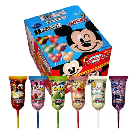 Glico Popcan Disney Soda Lollipop 12g Mix