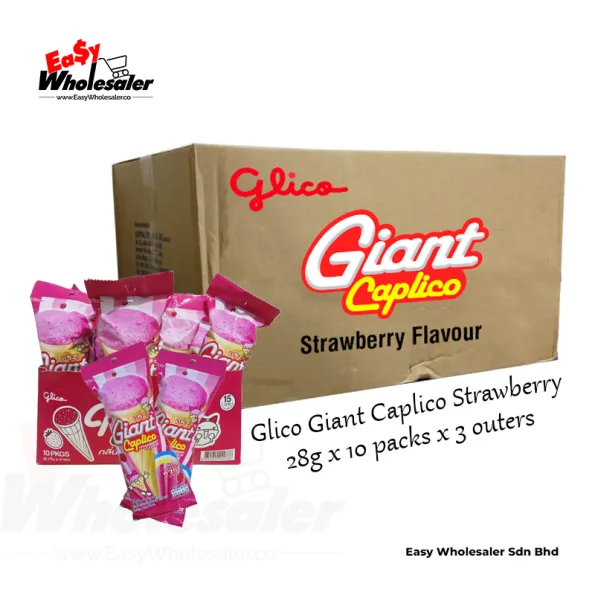 Glico Giant Caplico Strawberry 28g 4
