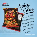 Oishi 4X Corn Snack Sriracha Sauce Spicy 39g