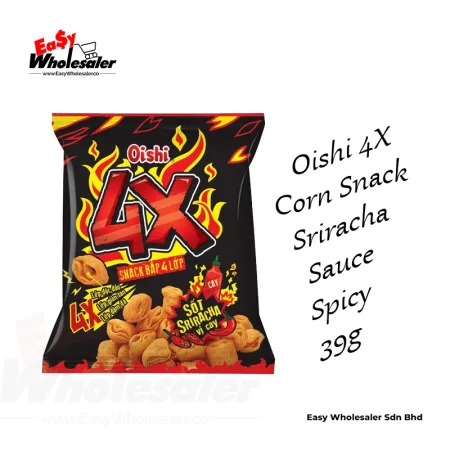 Oishi4X Corn Snack Sriracha Sauce Spicy 39g