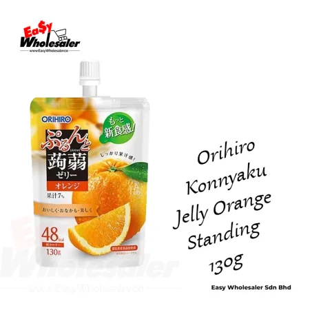 Orihiro Konnyaku Jelly Orange 130g (Standing)