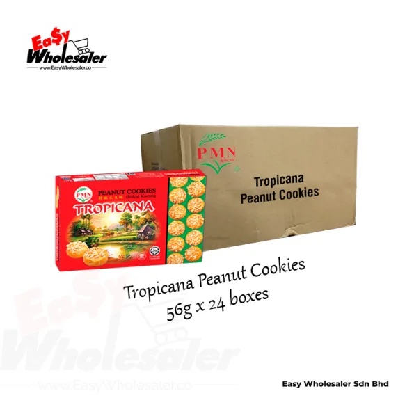 PMN Biscuits Tropicana Peanut Cookies 56g 3