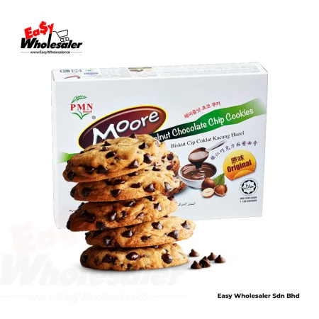 PMN Moore Hazelnut Chocolate Chip Cookies Original 50g 2