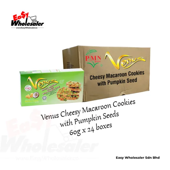 PMN Venus Cheesy Macaroon Cookies with Pumpkin Seeds 60g 3