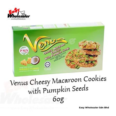 PMN Venus Cheesy Macaroon Cookies with Pumpkin Seeds 60g