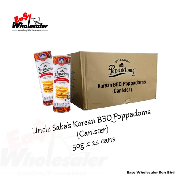 Uncle Saba’s Korean BBQ Poppadoms 50g 3