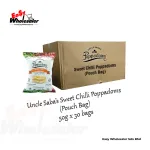 Uncle Saba’s Sweet Chilli Poppadoms 50g Pouch Bag