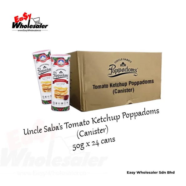 Uncle Saba’s Tomato Ketchup Poppadoms 50g 3