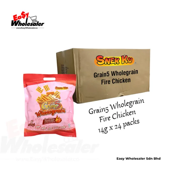 Grain 5 Wholegrain Fire Chicken SNEKKU Family Pack 14g 3