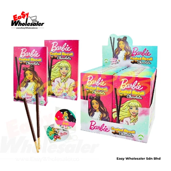 Barbie Coated Biscuits Chocolate 32g 2
