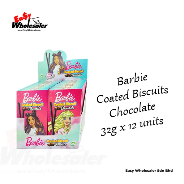 Barbie Coated Biscuits Chocolate 32g 3