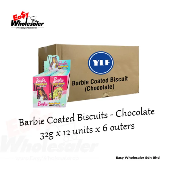 Barbie Coated Biscuits Chocolate 32g 4
