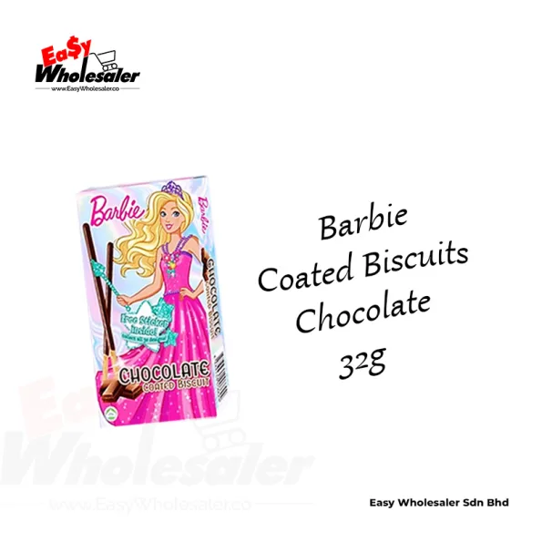 Barbie Coated Biscuits Chocolate 32g