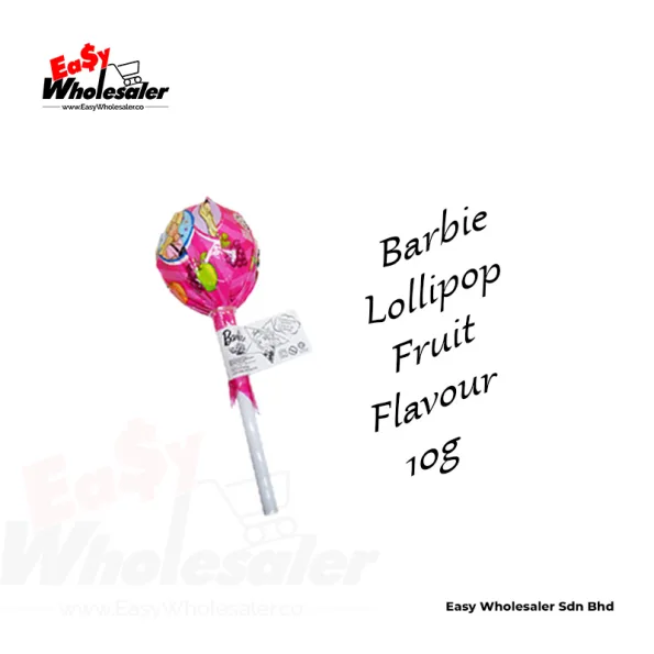 Barbie Lollipop Fruit Flavour 10g