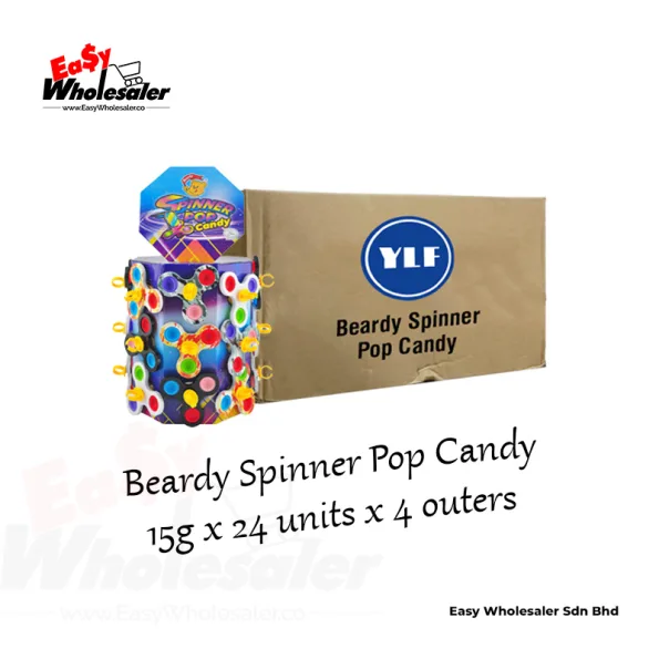 Beardy Spinner Pop Candy 15g 4