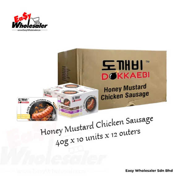 Dokkaebi Honey Mustard Chicken Sausage 40g 4