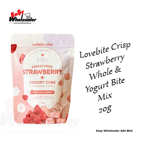 Lovebite Crisp Strawberry Whole & Yogurt Bite Mix 20g