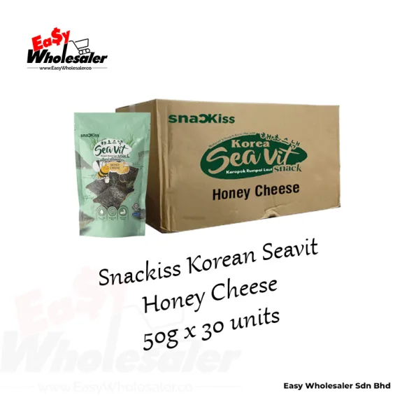 Snackiss Korean Seavit Honey Cheese 50g 3