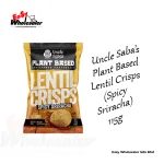 Uncle Saba’s Plant Based Lentil Crisps Spicy Sriracha 115g