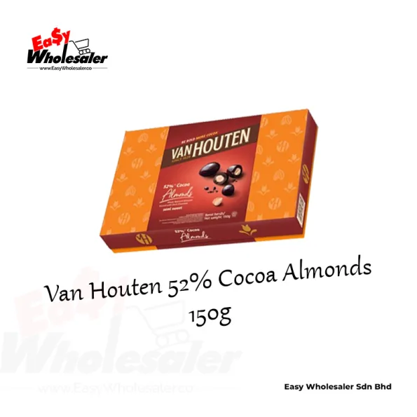 Van Houten 52% Cocoa Almonds 150g