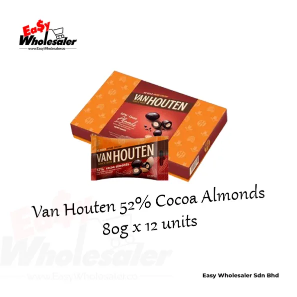 Van Houten 52% Cocoa Almonds 80g 3