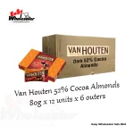 Van Houten 52% Cocoa Almonds 80g