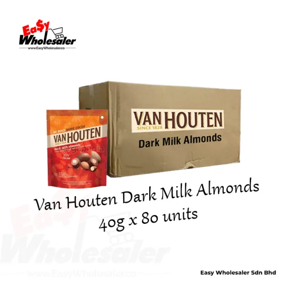 Van Houten Dark Milk Almonds 40g 3