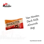 Van Houten Dark Milk Almonds 80g
