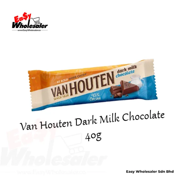 Van Houten Dark Milk Chocolate Bar 40g