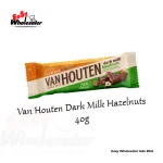 Van Houten Dark Milk Hazelnuts Chocolate Bar 40g
