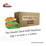 Van Houten Dark Milk Hazelnuts Chocolate Bar 40g