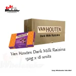Van Houten Dark Milk Raisins 150g
