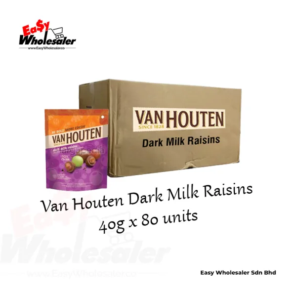 Van Houten Dark Milk Raisins 40g 3