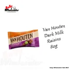 Van Houten Dark Milk Raisins 80g