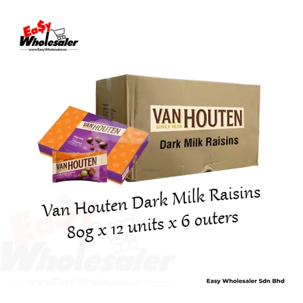 Van Houten Dark Milk Raisins 80g 4